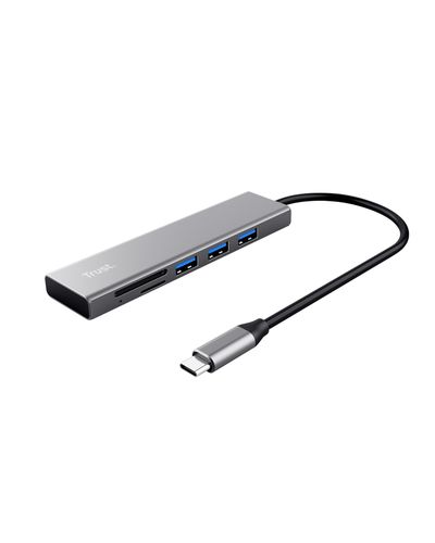 USB ჰაბი TRUST HALYX FAST USB-C HUB & CARD READER , 2 image - Primestore.ge