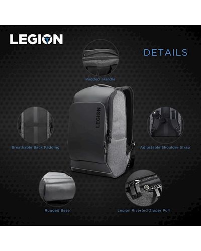 ნოუთბუქის ჩანთა Lenovo Legion 15.6-inch Recon Gaming Backpack Black , 3 image - Primestore.ge