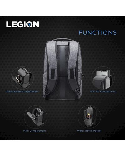 ნოუთბუქის ჩანთა Lenovo Legion 15.6-inch Recon Gaming Backpack Black , 2 image - Primestore.ge