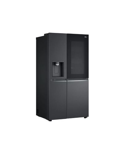 Refrigerator LG GR-X267CQES.AMCQMER-Side By Side, 179x91x74, 617 Liters, InstaView™ Door-in-Door®, INVERTER, Linear Cooling, Hygiene FRESH+™, ThinQ™, Matte Black, 2 image