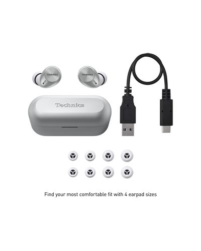 Headphone Technics EAH-AZ40G-S TWS Earbuds Silver, 4 image
