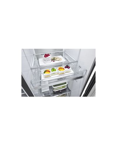 Refrigerator LG GR-X267CQES.AMCQMER-Side By Side, 179x91x74, 617 Liters, InstaView™ Door-in-Door®, INVERTER, Linear Cooling, Hygiene FRESH+™, ThinQ™, Matte Black, 10 image