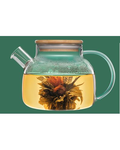 ჩაიდანი ARDESTO Tea pot Ardesto, 1000 ml, borosilicate glass, bamboo , 2 image - Primestore.ge