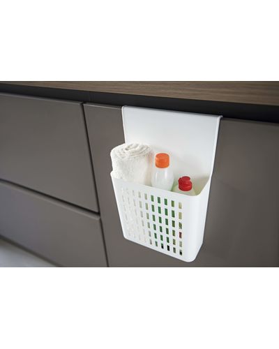 Kitchen accessories organizer ARDESTO SHUTTLE HANGABLE ORGANISER BASKET, white, plastic, 2 image