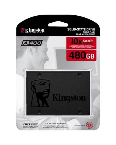 მყარი დისკი KINGSTON A400 SATA 3 2.5" SOLID STATE DRIVE SA400S37/480GB , 6 image - Primestore.ge