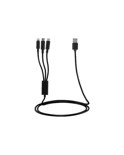 USB cable 2E USB 3 in 1 Micro / Lightning / Type C, 5V / 2.4A, Black, 1.2m, 2 image