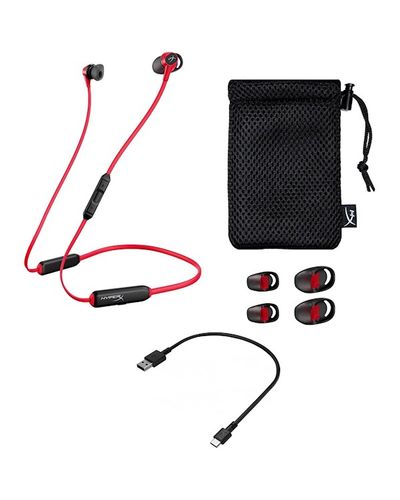 Headphones HyperX HEBBXX-MC-RD / G Gaming Headset Cloud Buds BT, Red / Black, 2 image