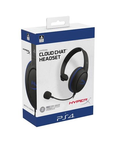 Headphones HyperX Cloud Chat Headset for PS4 (HX-HSCCHS-BK / EM), 2 image