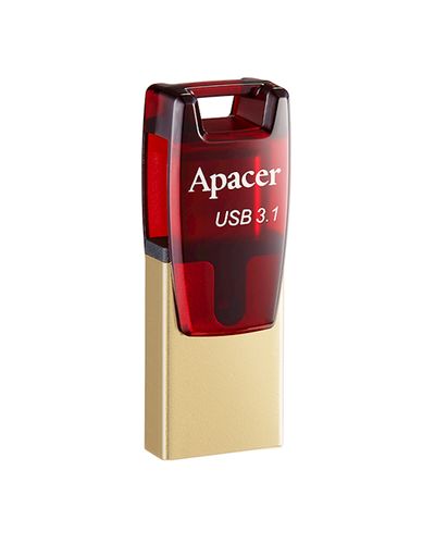 USB ფლეშ მეხსიერება Apacer 64GB USB 3.1 Type-C Dual AH180 Red , 3 image - Primestore.ge