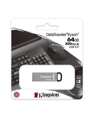 USB ფლეშ მეხსიერება Kingston DTKN/64GB 64GB USB 3.2 Gen1 DT Kyson , 3 image - Primestore.ge