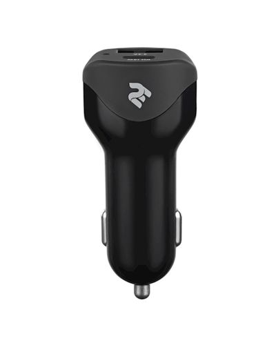 Car Charger 2E ACR18WQC Car Charger Dual USB (30W) Type-C PD, USB 2.4A, Black