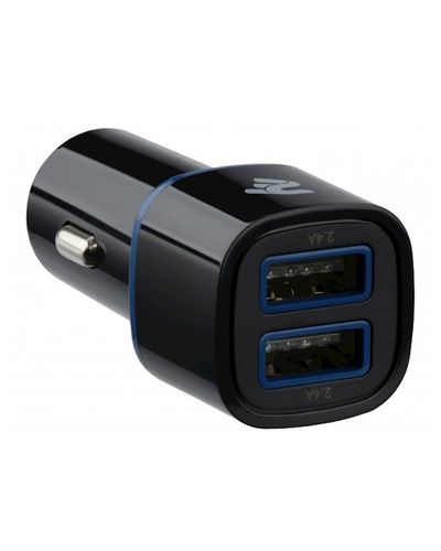 მანქანის USB დამტენი 2E ACR01 Dual USB Car Charger 2.4A&2.4A, Black  - Primestore.ge