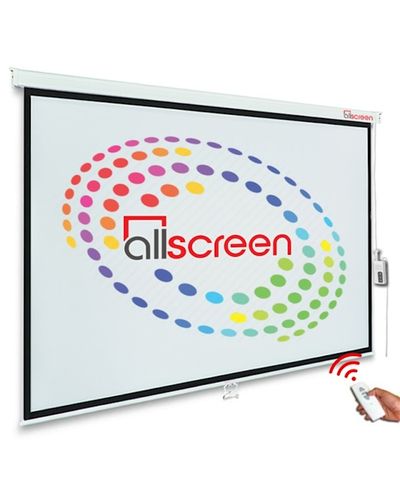 Projector Electric Screen ALLSCREEN ELECTRIC PROJECTION SCREEN 360X270CM CMP-18043 HD FABRIC WITH REMOTE CONTROL DIAGONAL 180 INCH / 457 CM