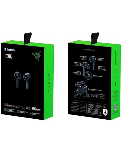 Razer RZ12-03440100-R3G1 Hammerhead True Wireless Pro Headphones, Black, 9 image