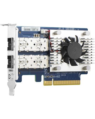 ქსელის გაფართოების ბარათი QNAP QXG-10G2SF-CX4 Dual-port SFP+ 10GbE network expansion card PCIe Gen3 x8 , 2 image - Primestore.ge