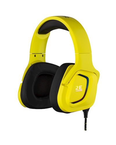 Headphone 2E HG340 Wired Gaming Headset RGB, USB 7.1, Yellow, 3 image