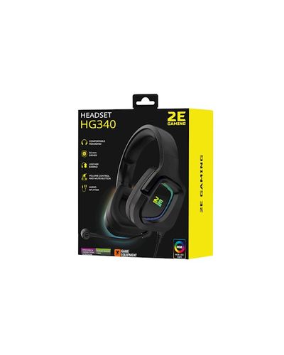 Headphone 2E HG340 RGB 3.5 MM (2E-HG340BK) BLACK, 10 image