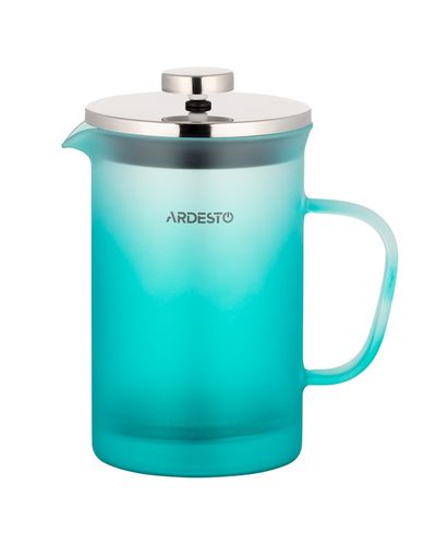 Teapot Ardesto AR1108BFM 800ml, French Press Fresh, Tiffany blue