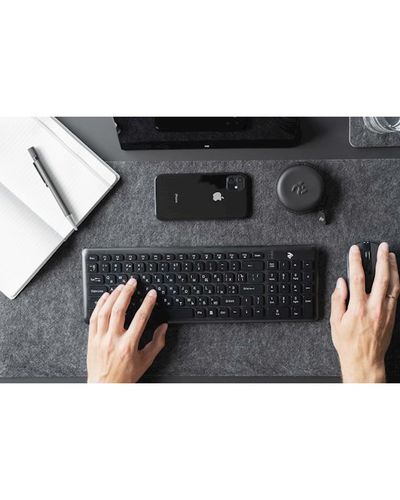 Keyboard 2E KS230WB, USB, Wireless Keyboard, Black, 7 image