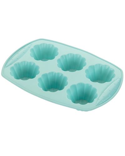 Baking form Ardesto AR2318T 6 Cup Muffin pan Tasty Baking, Silicone, Blue