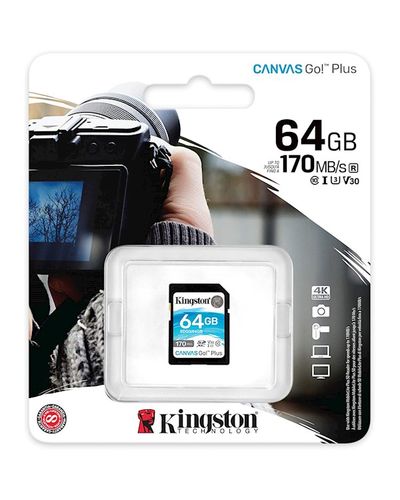 Memory Card Kingston SDG3 / 64GB 64GB SDXC C10 UHS-I U3 R170 / W70MB / s Canvas Go Plus, 2 image