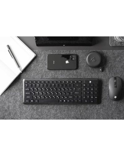 Keyboard 2E KS230WB, USB, Wireless Keyboard, Black, 6 image