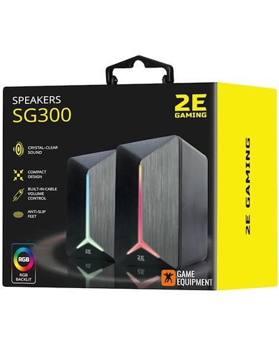 დინამიკი 2E SG300B Gaming Speakers 2.0 RGB, 3.5mm, Black , 8 image - Primestore.ge