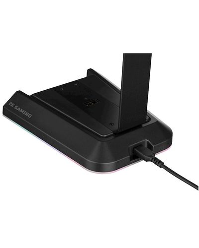 ყურსასმენის სადგამი 2E 2E-GST320UB Gaming 3in1 GST320 Headset Stand, RGB, USB, Black , 6 image - Primestore.ge