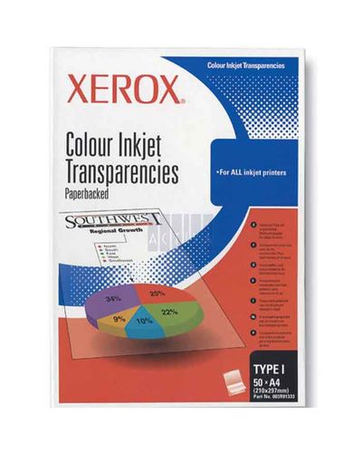 Office Paper Xerox Color InkJet Transparencies, A4 TYPE L 003R91333