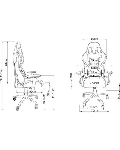 Primestore.ge - სათამაშო სავარძელი 2E GAMING Chair HIBAGON Black/Red, 7 image