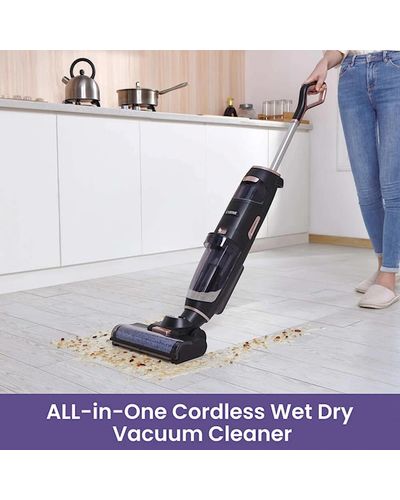 Wet vacuum cleaner ILIFE W100 Cordless Wet & Dry Vacuum Cleaner and Mop, 150W, 6000Pa, Black, 3 image