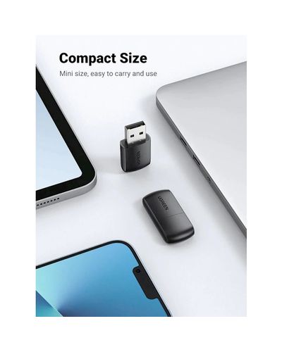 USB adapter Ugreen CM448 (20204), 2.4GHz, External Network Adapter, Black, 2 image
