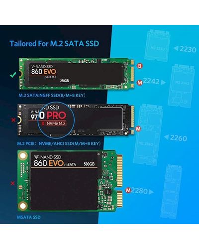 Hard Disk Case UGREEN 60355 M.2 Portable SSD Enclosure 6Gbps, 2 image