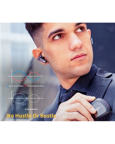 Headphone Edifier NeoBuds Pro, TWS Wireless, Bluetooth, IP54, Active Noise Cancellation, Stereo Earbuds, Black, 7 image