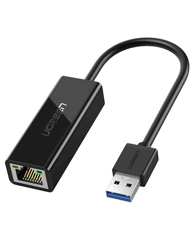 ლან ადაპტერი UGREEN CR111 (20256) USB 3.0 to RJ45 Gigabit Ethernet Adapter, Black  - Primestore.ge