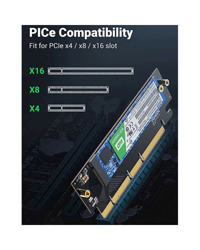 ადაპტერი Ugreen CM465 (30715), UGREEN PCIe 4.0(16×) to M.2 NVMe Expansion Card , 6 image - Primestore.ge