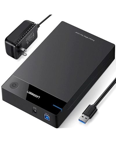 მყარი დისკის ქეისი UGREEN US222 (50422) USB 3.5 Inch HDD Enclosure SSD SATA USB 3.0 power Adapter  - Primestore.ge