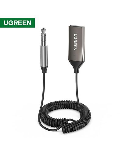 აუდიო ადაპტერი UGREEN CM309 (70601) USB to Aux Car Bluetooth 5.0 Receiver Audio Adapter Black  - Primestore.ge