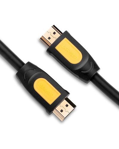 HDMI კაბელი UGREEN HD101 (11106) HDMI to HDMI Cable 15M (Yellow/Black) , 2 image - Primestore.ge