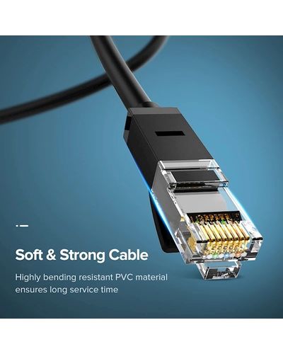 ქსელის კაბელი UGREEN NW102 (60545) Cat 6 Patch Cord UTP Lan Cable 1.5m (Black) , 8 image - Primestore.ge