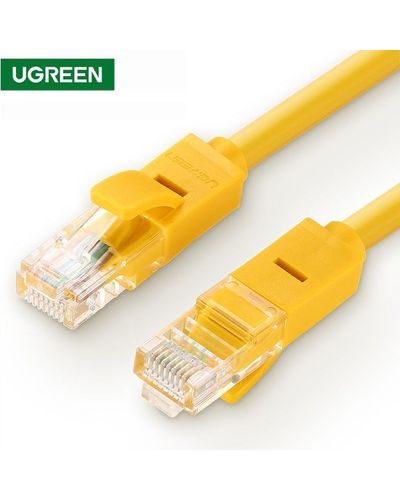 UTP LAN კაბელი UGREEN NW103 (11233) Cat5e Patch Cord UTP Lan Cable 5m (Yellow)  - Primestore.ge