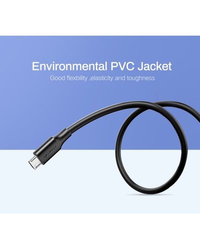 USB cable UGREEN US289 (60136) 2.0 A to Micro USB Cable Nickel Plating 1m (Black), 4 image