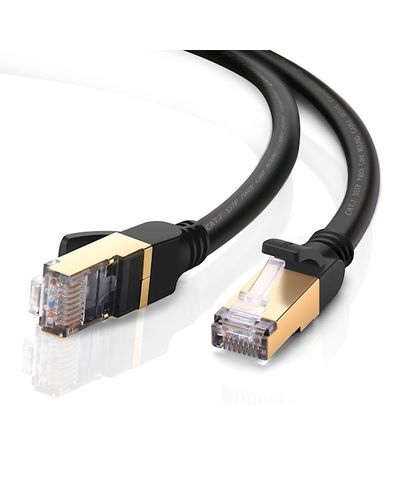 Network cable UGREEN NW107 (11277) Cat7 Patch Cord STP Ethernet Lan Cable 1.5m (Black), 4 image