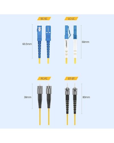 Optical Network Cable UGREEN NW131 (70664) SC / UPC To SC / UPC Simplex Single Mode Fiber Optic Patch Cable 3M, 9 image