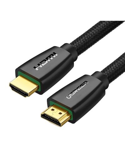 HDMI cable UGREEN HD118 (40409) 4K UHD High Speed HDMI 2.0 Cable, 1.5m, Black, 2 image