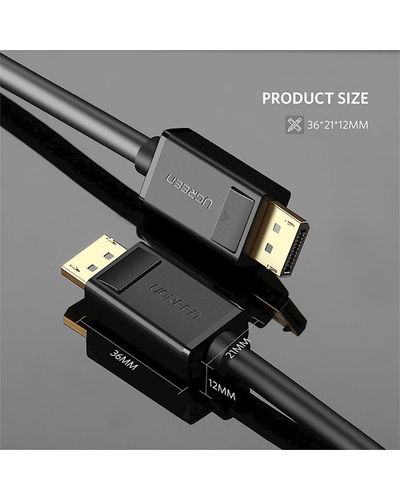 კაბელი UGREEN DP102 10212  Male to Male Cable 3m (Black) , 7 image - Primestore.ge