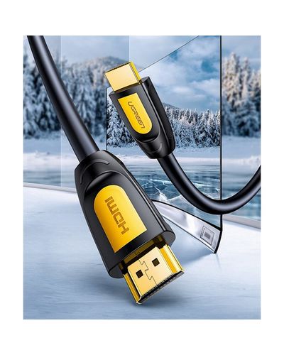 HDMI Cable UGREEN HD101 (10129) Round HDMI Cable 2m (Yellow / Black), 3 image