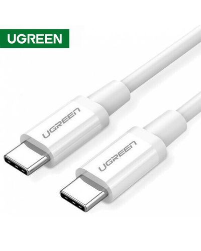 USB კაბელი UGREEN 60518 USB 2.0 C M/M ABS Cover 1m (White)  - Primestore.ge