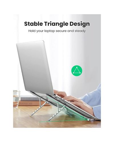 Laptop Stand UGREEN LP451 (40289) Foldable Laptop Stand, Silver, 2 image
