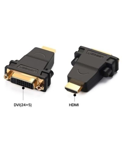 Adapter UGREEN 20123 HDMI Male to DVI (24 + 5) Female Adapter (Black), 2 image